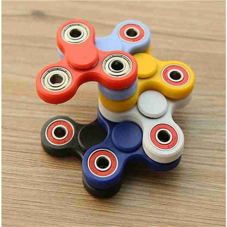 Colorful Plastic Hand Spinner with Metal Bearing - EDC Fidget Toy