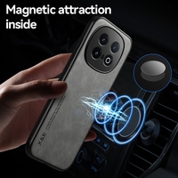 Étui magnétique en cuir PU mat pour vivo IQOO 13 12 11 Pro / Neo 10 9 / Z9x Z9 Turbo, pare-chocs souple en TPU avec plaque métallique
