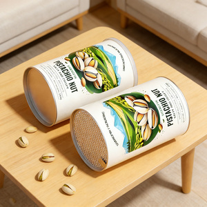 Envases de Cartón Perforados Personalizados para Alimentos, Tubos de Papel Redondos para Nueces, Semillas, Galletas y Chips - Product Image 5