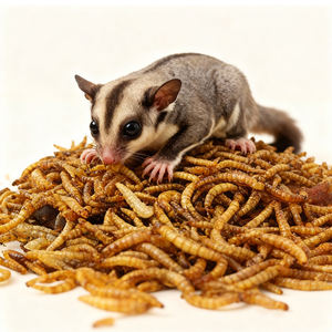 Minhocas de Farinha Liofilizadas com Alto Teor de Proteína para Aves e Peixes, Sem Grãos - Product Image 2