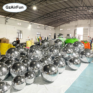 Prix de <span class=keywords><strong>gros</strong></span> Ballons gonflables géants métalliques brillants Big Advertising Inflatables Boule miroir décorative - Product Image 2