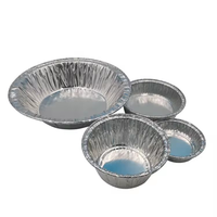 Plateau à tartelettes en aluminium écologique, jetable, mini moule à pâtisserie, plat en aluminium alimentaire avec couvercle en plastique PET