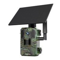 Caméra de chasse solaire 4G LS VISION, caméra de surveillance de la faune, 3MP avec détection de mouvement PIR, vision nocturne, IP66