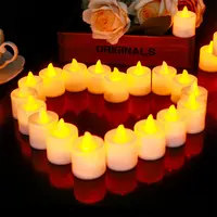 24 Stuks Led Romantische Kaarsen Nachtlampje Flamesless Kaarsen Voor Wedding Valentijnsdag Decor