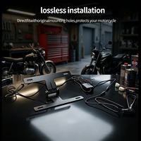 Support de plaque d'immatriculation de moto électrique haut de gamme, pliable à une touche, avec commande par interrupteur, universel et à angle réglable