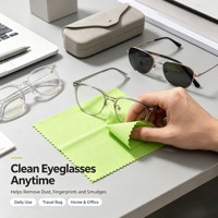 Pour les verres de lunettes, conception multifonction personnalisée OEM ODM avec chiffon en microfibre, chiffon de nettoyage en microfibre pour les verres de lunettes