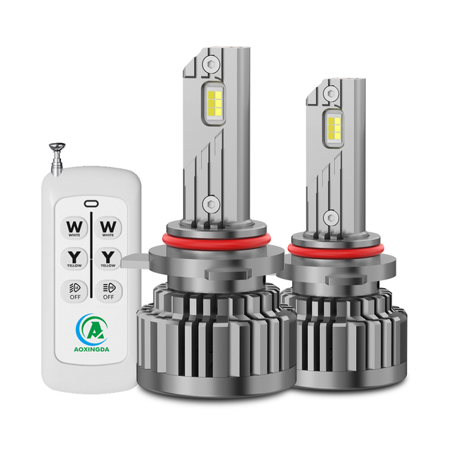 2024 Newest LED Headlight Bulbs with Remote Control Dual Color Switchbacks 9012 9005 9006 H11 H10 H7