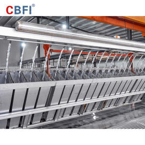 Machine à fabriquer des blocs de glace d'eau salée industrielle de 300 tonnes avec moteur et évaporateur à bobine d'engrenage, refroidissement, grande usine de blocs de glace - Product Image 4