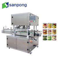 Machine à sceller les boîtes entièrement automatique à double tête |   Machine de scellage de boîtes de conserve pour fruits, légumes, haricots et ligne de production alimentaire