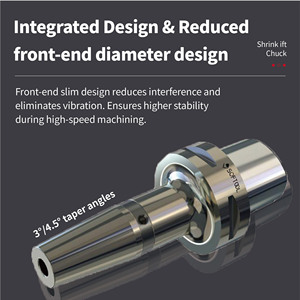 Mandrins thermorétractables SofTool à équilibrage dynamique élevé, excentricité 0,003 G2.5 JIS B6339 pour centre d'usinage CNC, mandrin BT40 D10-D32 - Product Image 6