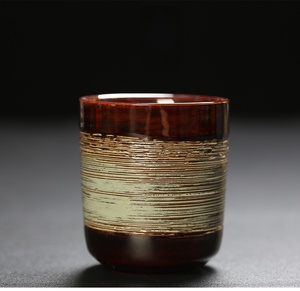 Tazas de Cerámica Hechas a Mano, Taza de Té Kung <span class=keywords><strong>Fu</strong></span>, Multi-Estilo, Retro, Esmalte de Hierro, Cerámica Rústica, Taza de Café Japonesa - Product Image 5