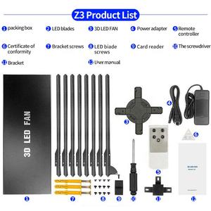180CM HDMI 3D Holograma Ventilador Proyector Nube Centro comercial Control Alta resolución LED Pantalla en tiempo <span class=keywords><strong>real</strong></span> Publicidad Equipo holográfico - Product Image 5