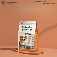 Sacs refermables à huit soudures ECO PACK personnalisés avec valve, qualité alimentaire, pour aliments pour animaux (snacks pour chats et chiens) (BOPP/VMPET/PE)