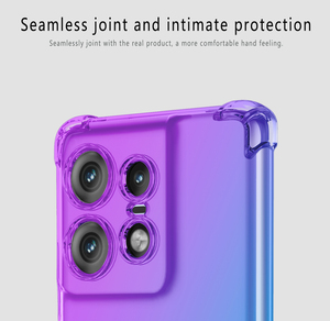 Para Moto Edge 50 Pro Case, Cute Clear Gradient a prueba <span class=keywords><strong>de</strong></span> golpes Corner Soft TPU Phone Cases Cover para <span class=keywords><strong>Motorola</strong></span> Moto Edge 50 Pro - Product Image 5