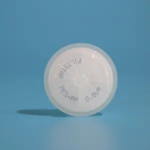 Labfil seringa hidrotólica esterilizada, 25mm, 50mm, 0.45um, 1.2um, ptfe, pvdf, roda de filtro para laboratório hplc