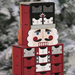 Eaglegifts thiết kế mới bằng gỗ giáng sinh búp bê màu đỏ với 24 dwarer Bảng trang trí <span class=keywords><strong>Advent</strong></span> lịch - Product Image 5