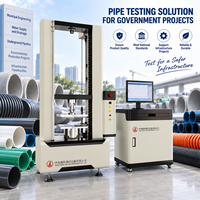 Machine d'essai de rigidité des anneaux de tuyaux en PVC, PE, HDPE 100kN pour le contrôle qualité des pipelines municipaux Série WDW Usine