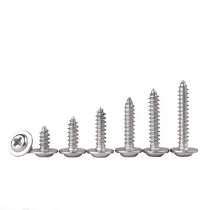 Tornillos autorroscantes de acero inoxidable A2-70 304 con cabeza de botón Phillips y brida, M1.4, M2, M2.2, M3, M3.5, M4, M4.2, M5 - Product Image 2