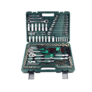 Manufacturers supply 150 pieces of car wrench toolbox, socket wrench combination auto repair tool set