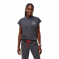 Blouse de vétérinaire brodée sur mesure avec logo animal pour uniforme de clinique vétérinaire