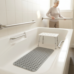 <span class=keywords><strong>Tapis</strong></span> <span class=keywords><strong>de</strong></span> bain OEM d'usine, lavables en machine, avec trous <span class=keywords><strong>de</strong></span> drainage et ventouses <span class=keywords><strong>pour</strong></span> sol <span class=keywords><strong>de</strong></span> salle <span class=keywords><strong>de</strong></span> bain, <span class=keywords><strong>pour</strong></span> personnes âgées - Product Image 2