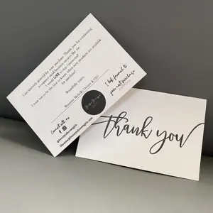 Impresión de tarjeta de papel de negocios personalizada de alta calidad, tarjeta de felicitación, tarjeta de agradecimiento, tarjeta postal