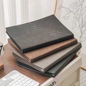 Cuaderno grande de tapa dura A5 para diario, diseño acolchado, Trabajo, Oficina, uso personalizable, cuero PU, reuniones de negocios, minutos, regalo impreso - Product Image 4