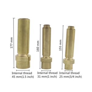 Buse de fontaine en laiton à filetage interne réglable 3/4" 1" 1,5", buse à bulles à air mélangé pour bassin de <span class=keywords><strong>jardin</strong></span> et aménagement paysager - Product Image 2