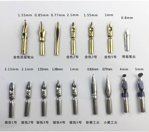 Supporto per Penna Calligrafica con Pennino Obliquo e Flangia in Ottone Multi-adattabile, Impugnatura Extra Comoda per Penna ad Immersione Destrorso - Product Image 6