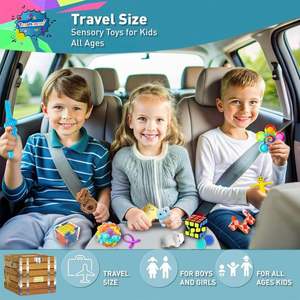 Lot en gros de jouets sensoriels au crochet pour enfants, 35 pièces, pour ensemble Pop It, jouets fantaisie, jouets anti-stress, cadeaux de fête - Product Image 4