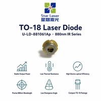 Diode laser NIR UOC (Near Infrared) 880 nm 1,9 V 10 mW TO-18 à montage traversant pour modules de détection optique industrielle