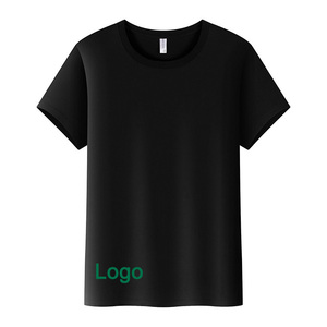 T-shirts unisexes en coton à manches courtes avec impression personnalisée du logo de la marque OEM, t-shirts pour hommes en grande taille - Product Image 3