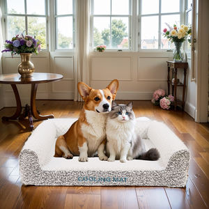 ODM wasserdicht Luxus wasch bar wasserdicht benutzer definierte ortho pä dische niedliche Mikro faser quadratische Haustier Katze Haustiere Matte Hund Puzzle Betten für Hunde - Product Image 6