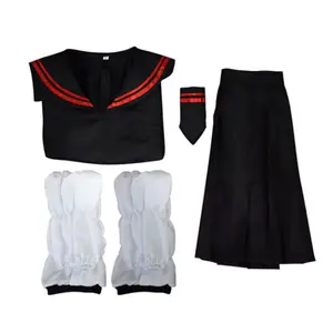 Костюм для косплея девушки из аниме «Токийский мстители», школьная форма Сиба-юзуха, костюм с юбкой, Черное женское платье