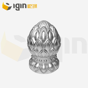 Colonne d'escalier en aluminium Dragon et Phénix Lotus Head 6063T5 style chinois pour rampes et portails de cour - Product Image 3