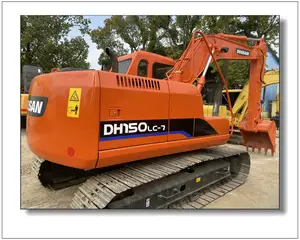 Escavadeiras usadas Dousan DH150-7 escavadeira de esteira usada de 15 toneladas em Xangai para venda com preço de fábrica