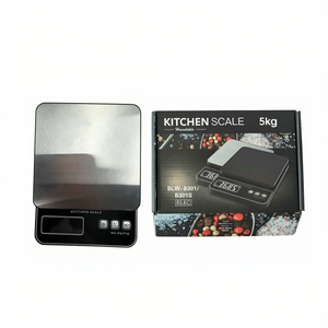 Balance de cuisine 5 kg 1 g en acier inoxydable numérique avec éclairage pour la cuisson et la pâtisserie - Product Image 2