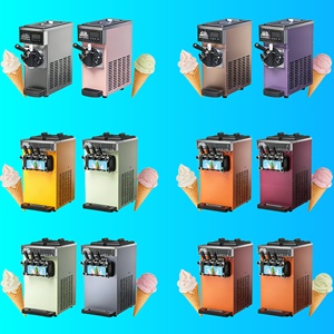 Nueva Máquina de Helados de Acero Inoxidable de 220V, de Mostrador, con 3 Cabezales, <span class=keywords><strong>para</strong></span> Helado Suave, Alta Productividad 22-25L/H - Product Image 5