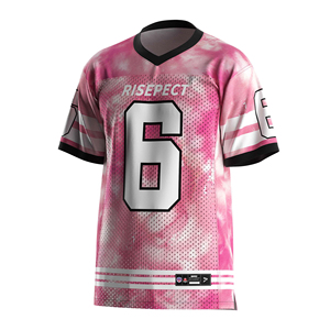 Chemise de maillot d'entraînement en polyester court de haute qualité Séchage rapide Joueur de football américain Streetwear T-shirt en maille d'équipe extérieure - Product Image 1