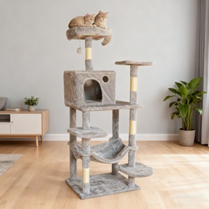 Árbol y rascador para gatos integrado de múltiples capas, Casa Grande para gatos, marco de escalada personalizable para gatos, juguetes compatibles con el comercio transfronterizo - Product Image 1
