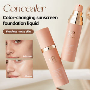 HAICUIER <span class=keywords><strong>Crème</strong></span> solaire imperméable longue durée SPF 30, correcteur naturel, fond de teint liquide hydratant, teint foncé, 50 ml - Product Image 4