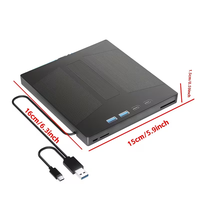 Nieuwe externe DVD-brander 7-in-1 USB 3.0 & Type-C draagbare CD/DVD-drive 24x CD 8x DVD-brander voor laptop desktop pc Mac