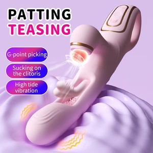 Großhandel Kaninchen Vibrator Silikon Sexspielzeug für Damen G-Punkt Doppel vibrations massage Klitoris stimulator Vibrator für Frauen - Product Image 3