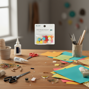 Dischi in Legno Rotondi Ilan, Diametro 1,5 cm, 30 Pezzi, Materiali per Artigianato - Product Image 2