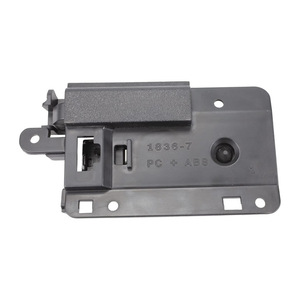 <b>Glove</b> Box Latch Handle 2.6x4.8 In Black And <b>Silver</b> For Chevrolet Silverado GMC Models 2007-2014 - Product Image 3