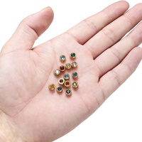 Lot de 10 pendentifs en acier inoxydable inaltérable avec pierre de naissance pour la fabrication de colliers et bracelets DIY