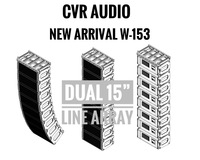 Système de sonorisation extérieur CVR PRO AUDIO 3 voies, Line Array, actif/passif, double woofer néodyme 15 pouces