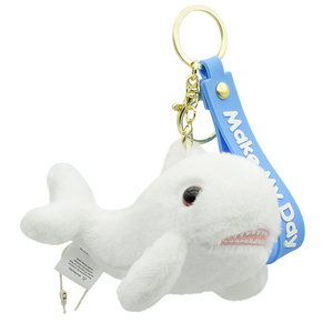 Venta al por mayor de llavero de ballena asesina de cuatro pulgadas personalizable ODM llave colgante lindo pequeño juguete de peluche hecho tela de algodón lavado PP algodón - Product Image 1