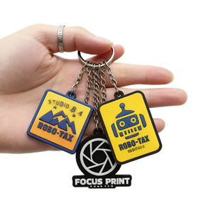 Tùy chỉnh PVC Silicone cao su khách sạn motel Logo móc khóa hợp thời trang khuyến mại vòng chìa khóa cho quà tặng doanh nghiệp llaveros En tendencia - Product Image 1