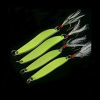 Cuillères lumineuses en forme de feuille de saule 5g/7g/10g/13g, leurres de pêche à l'appât vivant, leurres de pêche spinner